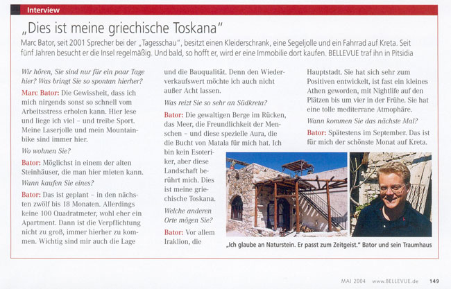 Marc Bator auf Kreta